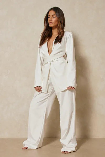 Blazer Ensemble Melange De Crep Santos1 Collection